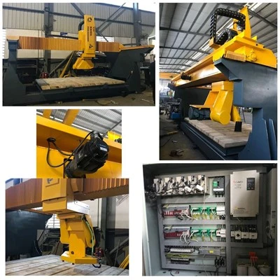 5 محور CNC، محورهای درون یابی (X، Y، Z، C، A) برای پردازش سنگ مرمر، گرانیت و سایر سنگ های طبیعی و مهندسی شده.